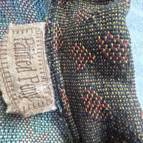 Painted Pony Women's Medium Giraffe Tapestry Cropped Blazer Jacket Brown Pockets - Picture 3 of 11